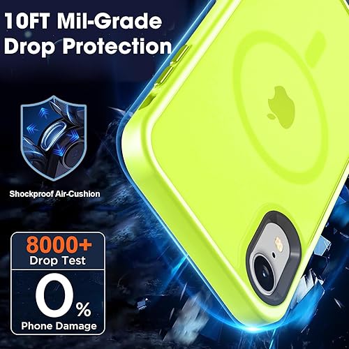 Vista 1330 de MOCCA - Funda magnética resistente para iPhone 11 de 6.1 pulgadas, compatible con MagSafe, protector de pantalla de vidrio + protector de lente