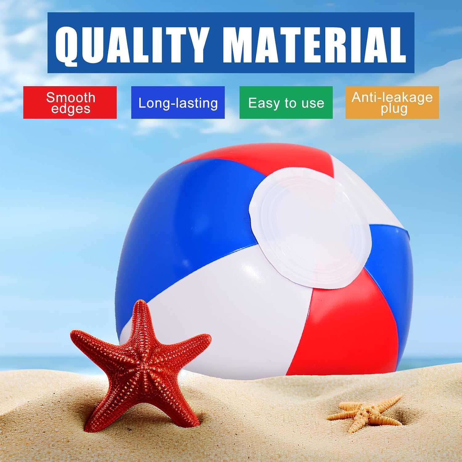 120 Pcs 4 to 5 Inches Red White and Blue Beach Balls 4th of July Inflatable Beach Balls Bulk Patriotic Summer Toys for Independence Day Kids Games Pool Hawaiian Beach Water Party Favors
