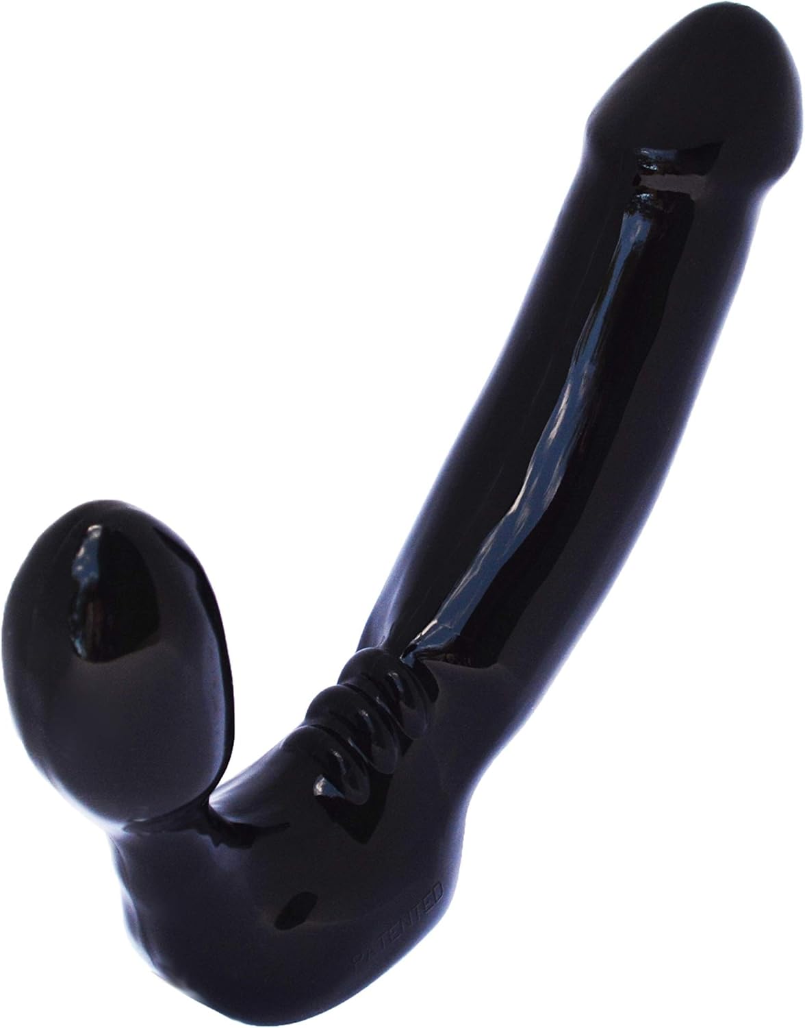 Stout Silicone Strapless Strap-on Harness-Free Double Dildo Thick Size in Black
