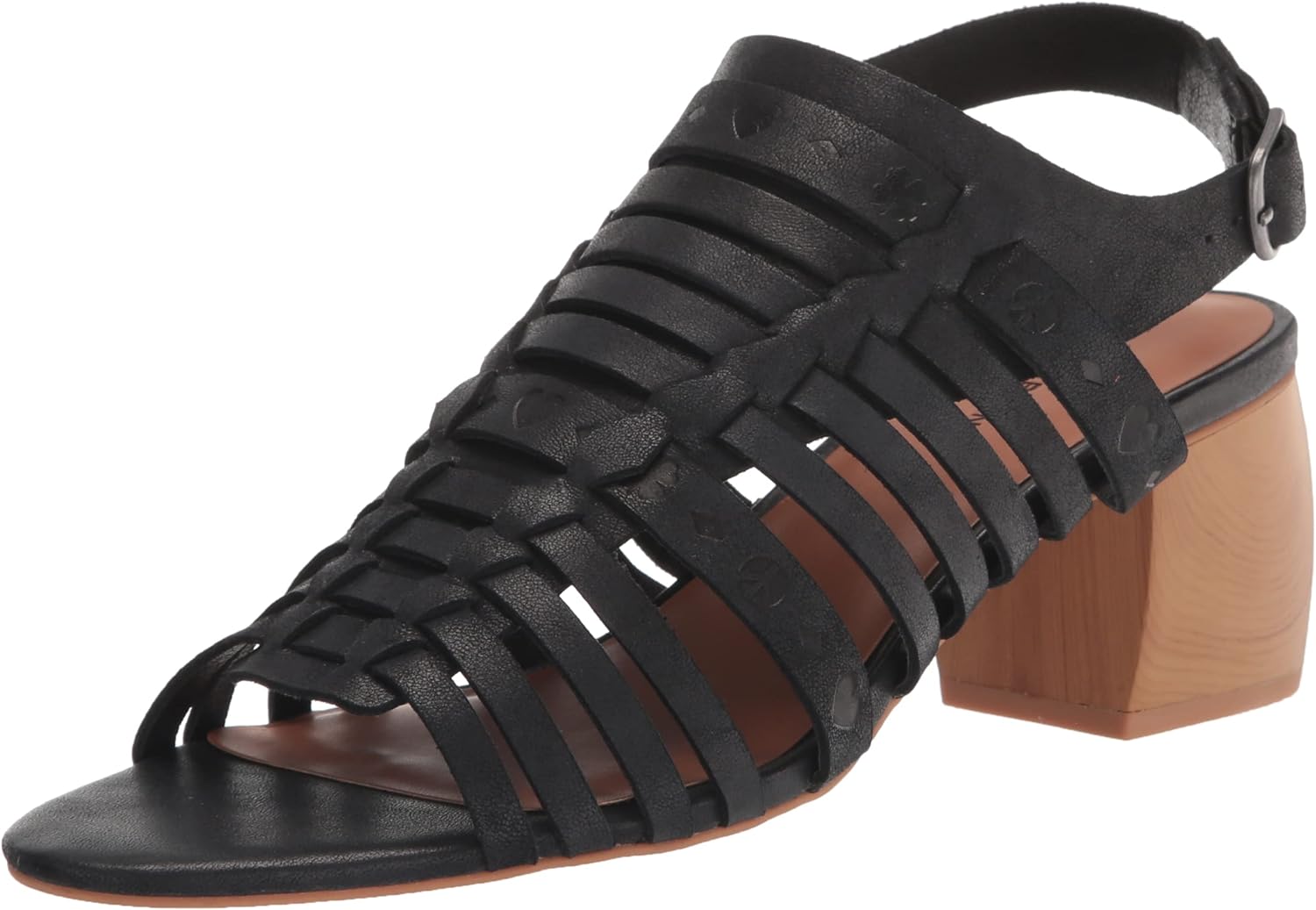 Lucky Brand Women's Natissha High Heel Sandal Heeled, Black, 8