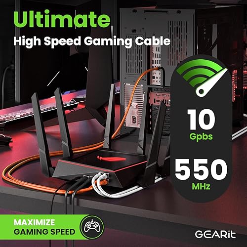 Miniatura 5 de GearIT Cable Ethernet Cat 6 de 1.5 pies y 18 pulgadas (paquete de 24) - Cable de conexión Cat6, cable de conexión Cat 6, cable Cat6, cable Cat 6,