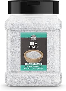 Birch & Meadow Coarse Grain Sea Salt, 1.1 lb, Kitchen Essential, Cooking & More