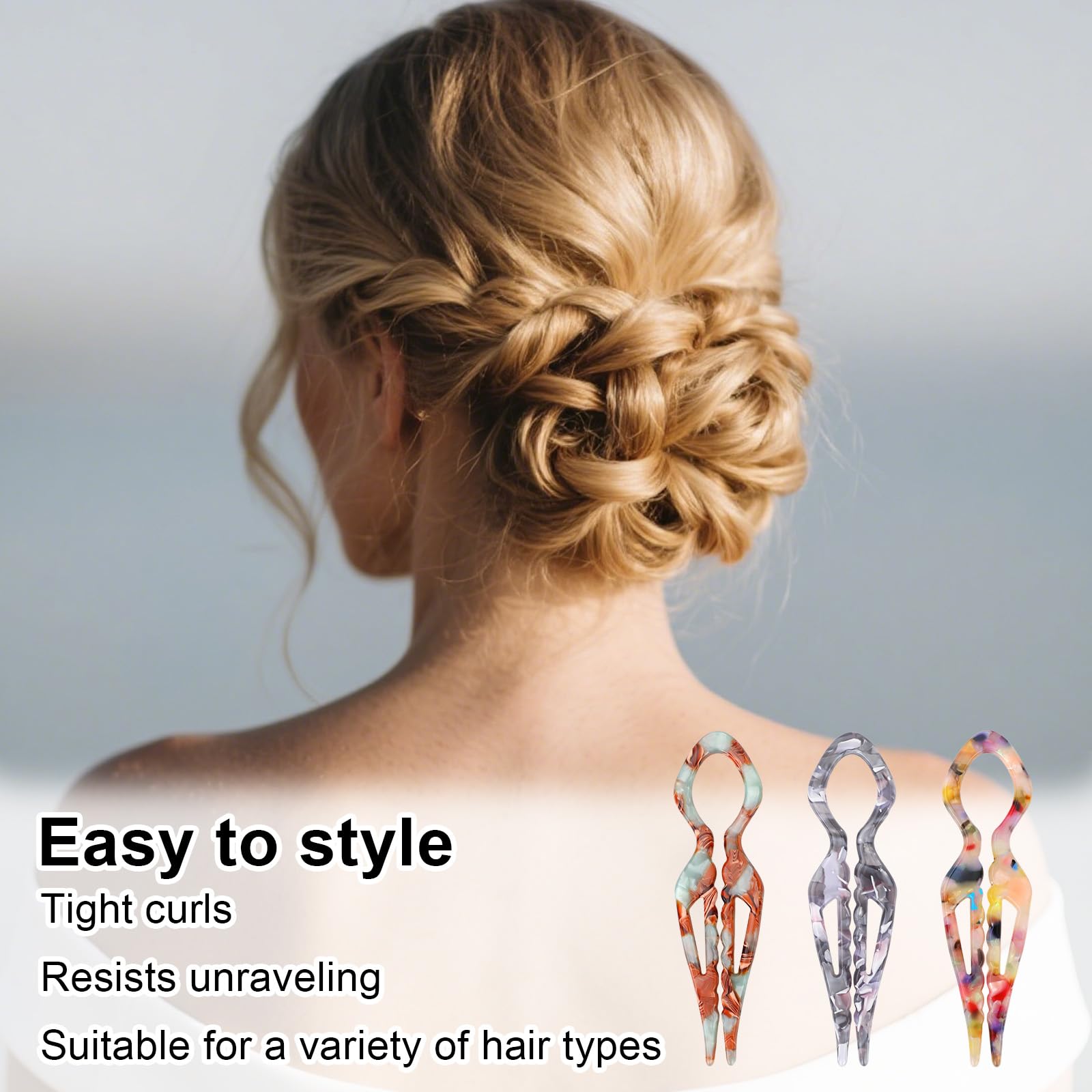 Fukaisu 3pcs French Twist Hair Pin - Image 4