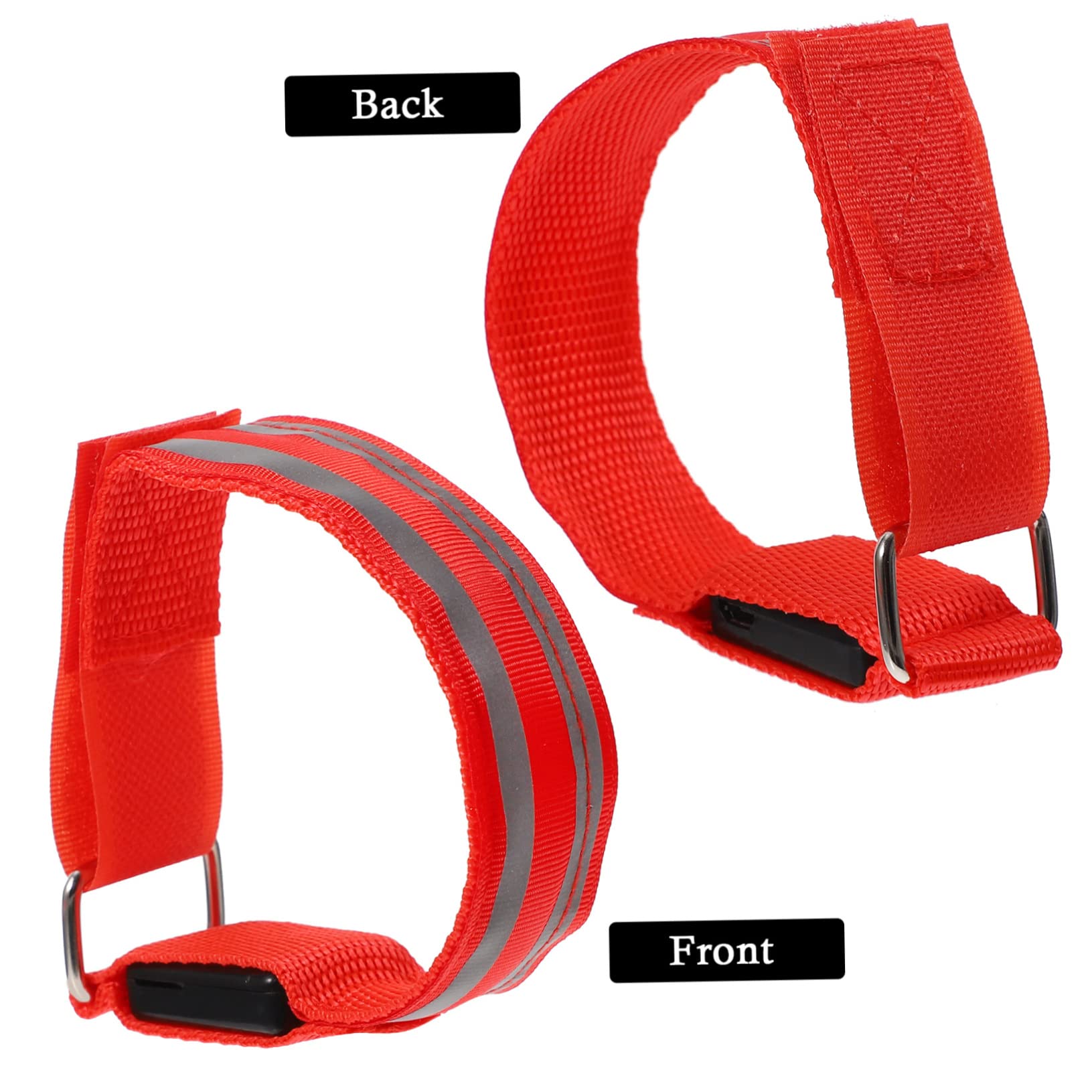 Mipcase luci di Marcia a LED Green Light greenlights Fab lash bracciali Lampeggianti Braccialetto di Ricarica Braccialetti Luminosi Braccialetti Lampeggianti Braccialetto LED Rosso