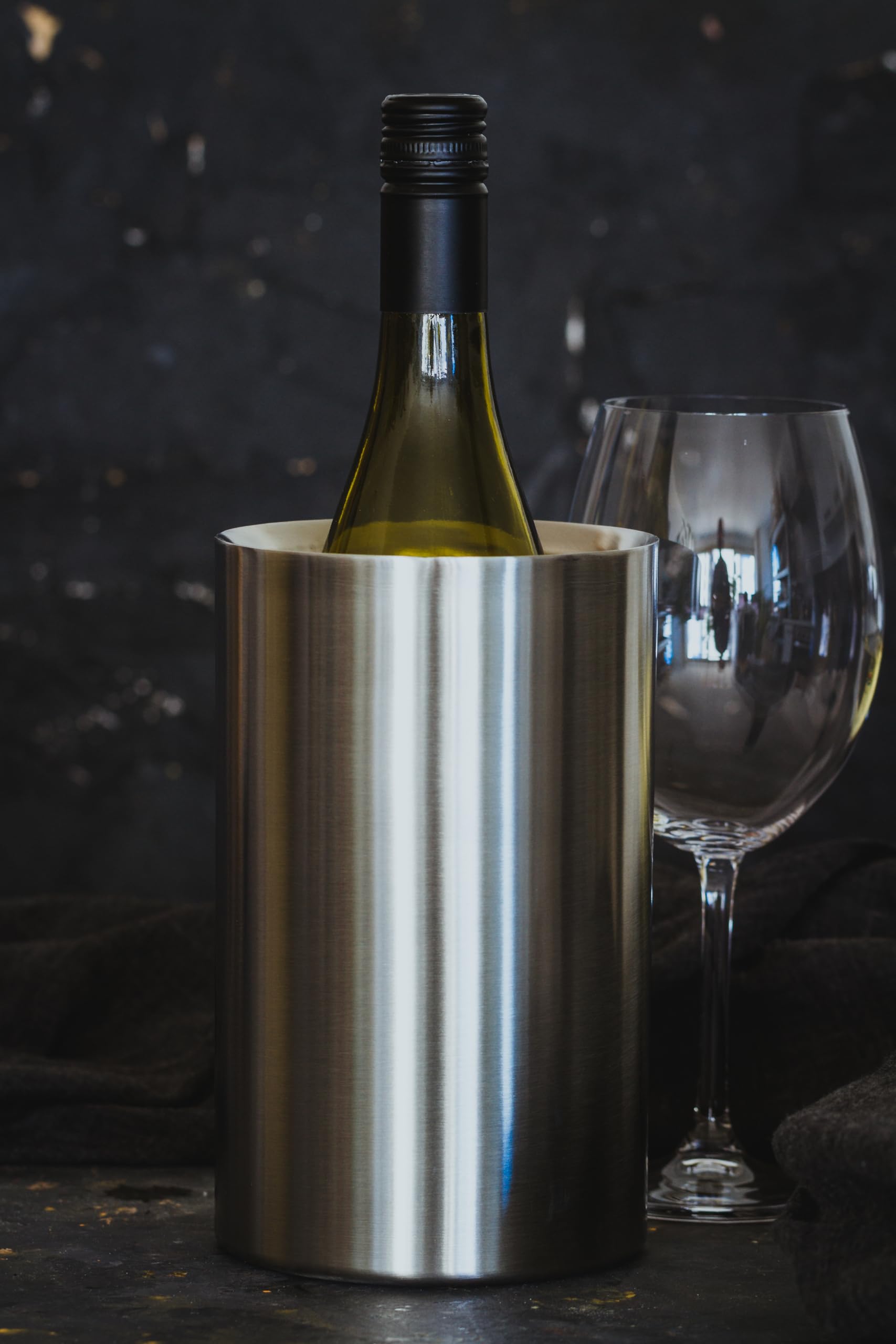 BarCraft KCBCWCOOLSS Single Bottle Wine Chiller in Gift Box, Stainless Steel, Silver — Amazon image 4
