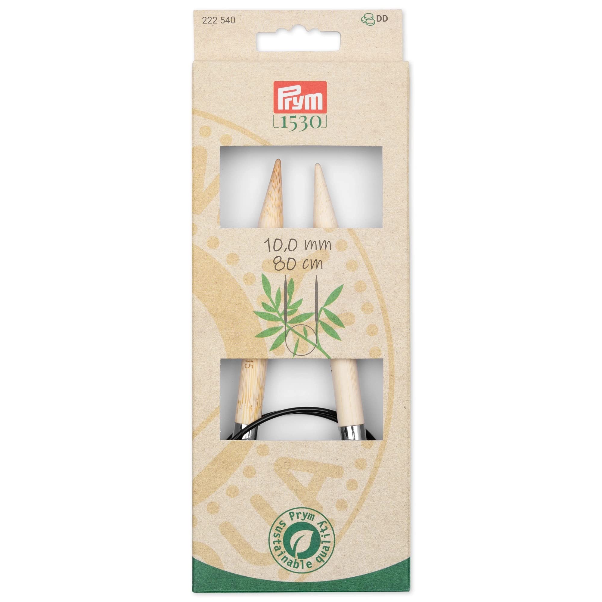 Prym - Prym 1530 Bamboo (80cm, 10.00mm) Circular Knitting Needle - 1 Unit