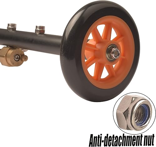 Miniatura 4 de GDHXW Escoba de agua 2 en 1 para lavadora a presión del tren de rodaje de 18 pulgadas, accesorio para lavadora a presión debajo del automóvil, con 3