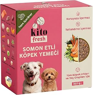 Kito Fresh Somon Etli Köpek Yemeği%100 Taze İçerik