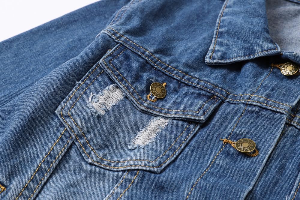 Cromoncent Toddler Denim Jacket for Boys Girls - Image 5