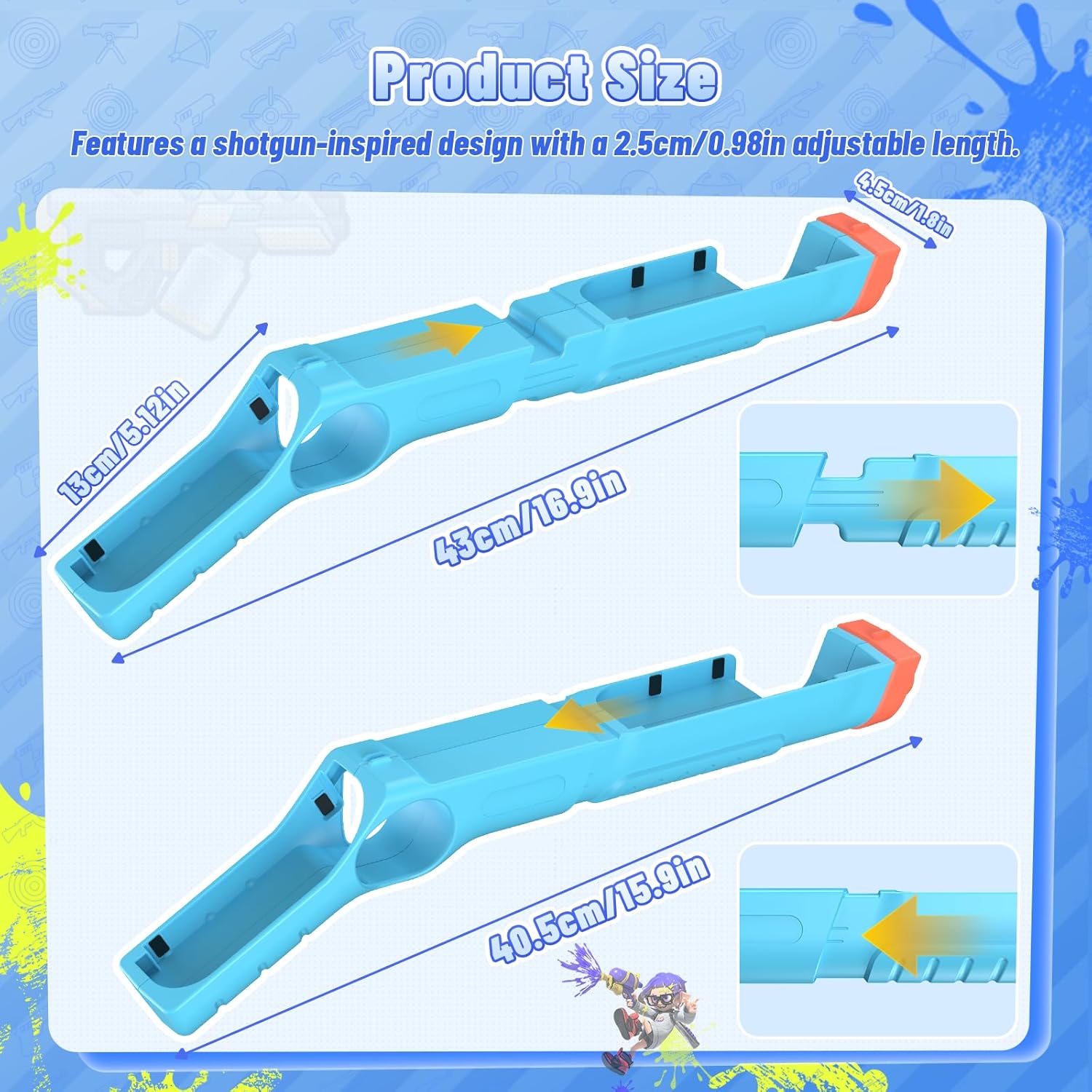 FASTSNAIL [Switch 1/2 Compatible] Shooting Gun for Nintendo Switch 2/1/OLED for Joy-Con 2, Hand Grip for Joycon 1 or for Joycon 2 Gun Controller, Switch 2 Controller Accessories for Hunting Games - Image 6