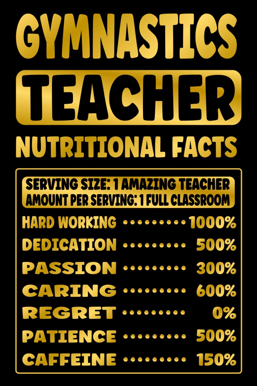 GYMNASTICS TEACHER GIFTS: Novelty Lined Notebook - Funny Appreciation Present for Educators