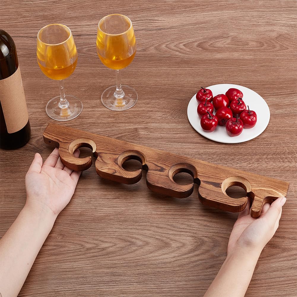 KEPMOGOH Portabottiglie da Soffitto - Mensola da Soffitto Porta Bicchiere da vino Sospeso, Portabottiglie da Appendere Industriale 2 strati per Cucina Bar Caffetteria (80×30×80cm, Black