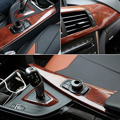 Miniatura 7 de Papel de contacto de grano de madera autoadhesivo brillante PVC rollo de película de vinilo para interiores de automóviles, muebles, armarios, papel