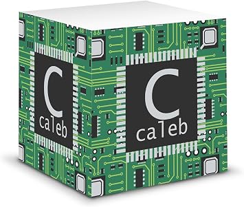 Personalized Circuit Board Sticky Note Cube