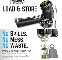 Vista 3 de Mamba Amoladora eléctrica de especias molinos. Fácil de cargar con una sola mano Uso 0.04 oz Molino recargable USB