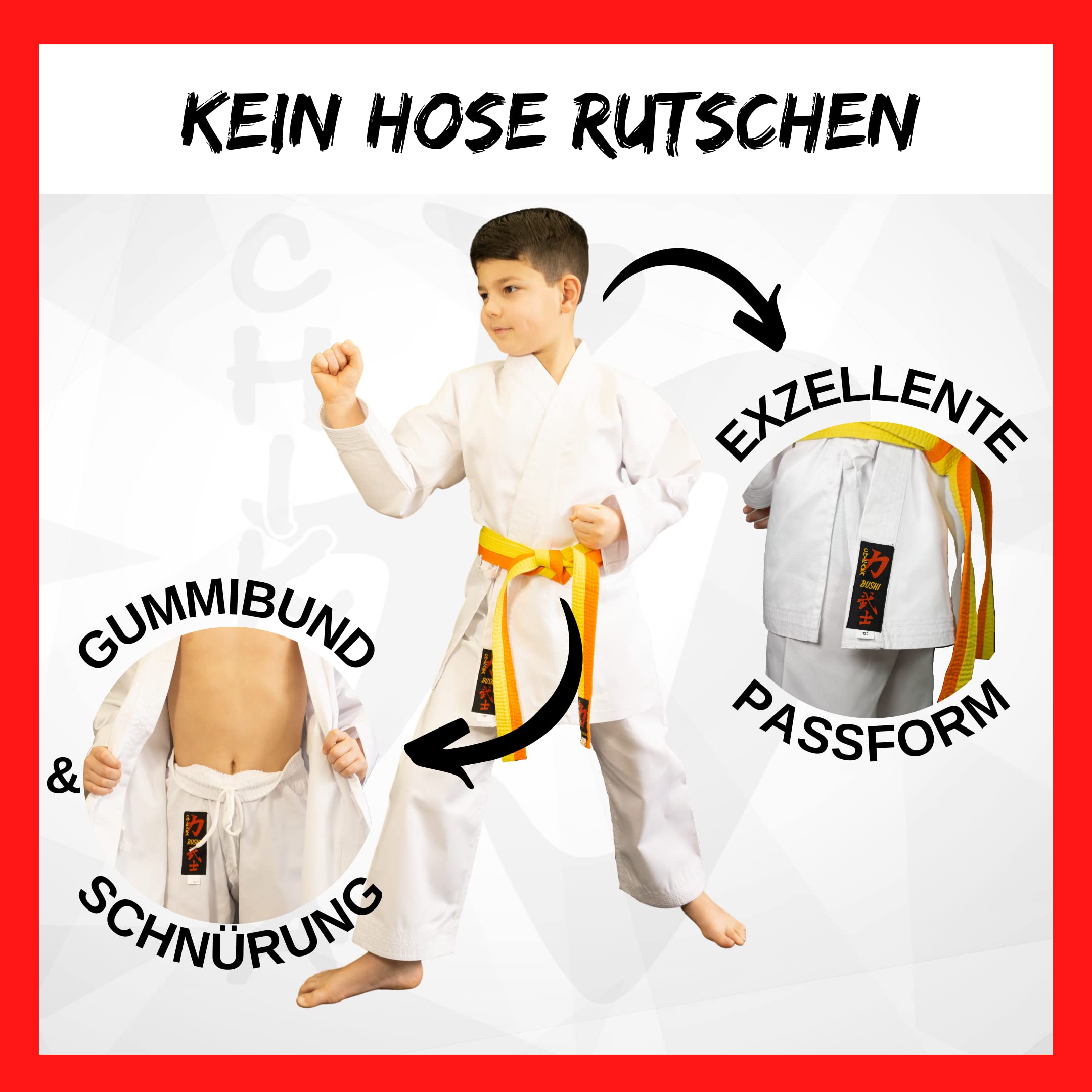 Chikara Traje de karate de 9 OZ (Bushi), traje de artes marciales, karate, traje de karate para niños, traje de karate para hombre, traje de karate para mujer, traje de karate para principiantes,