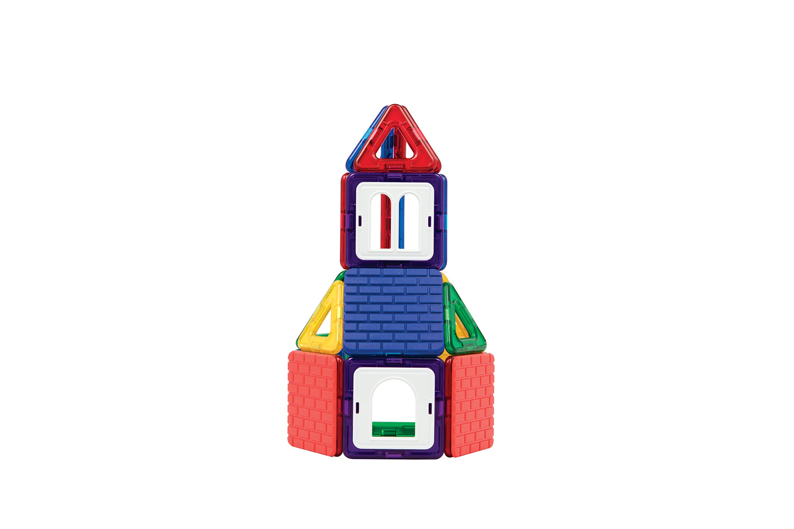 Magformers Wow House Magnetic Building Blocks Tiles Toy. Makes 20 Different Houses. Comes with Extra Puzzle Play Sheets And Building Cards Guides for Younger Children.