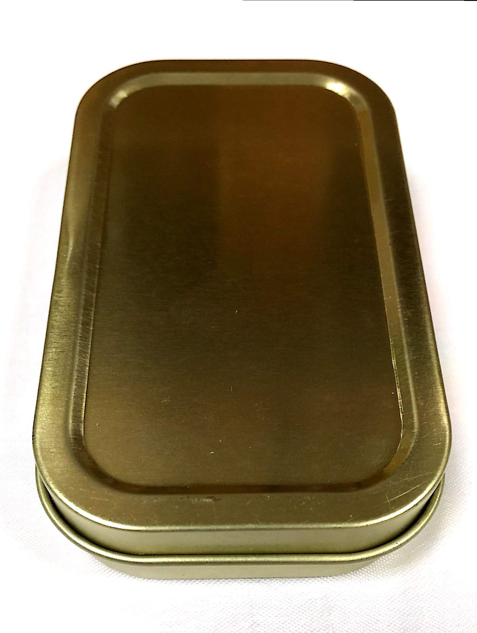 Theshirthut Gold Plain 1Oz Tobacco Tin,Pill Box,Blank
