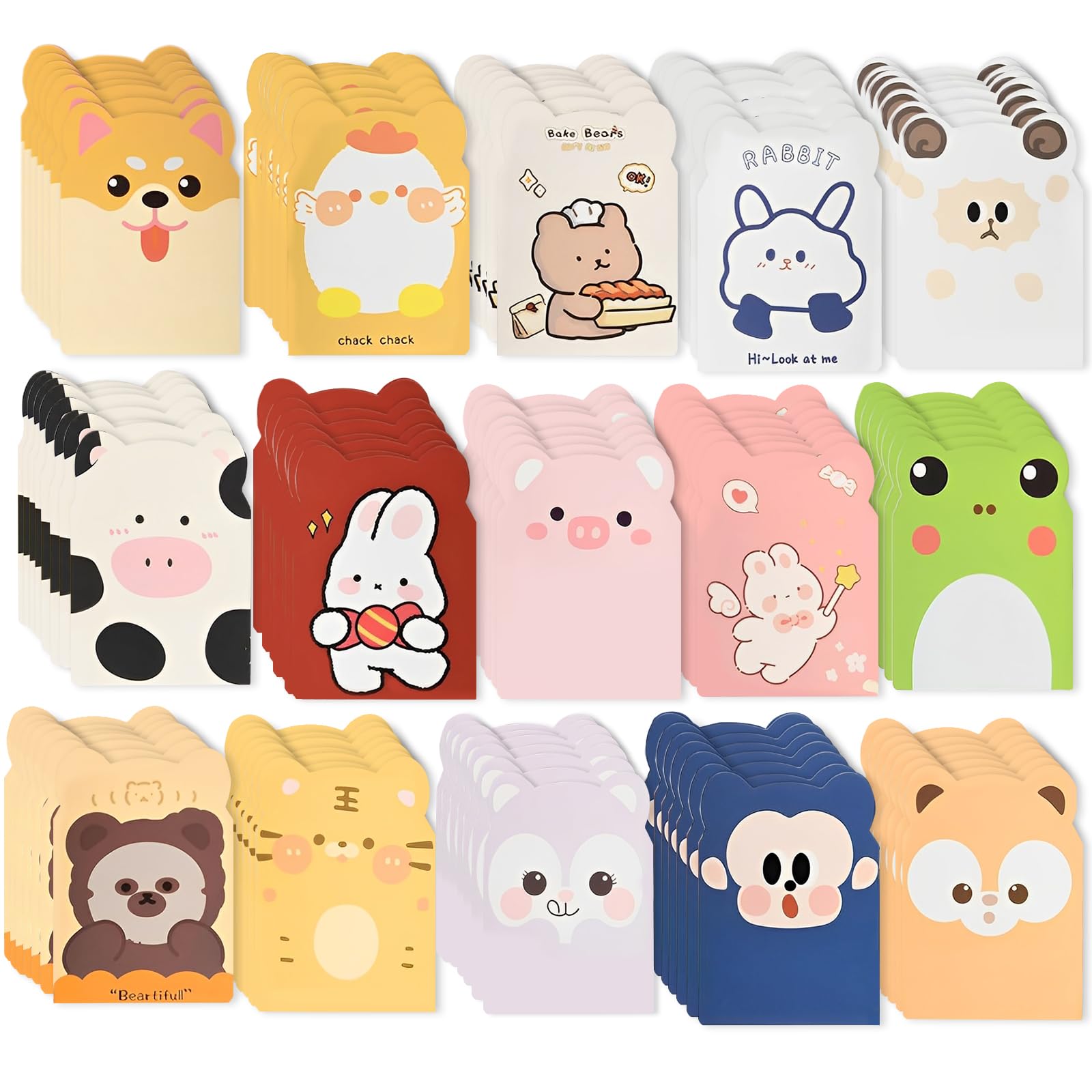 105 Packs Mini Pocket Notebooks Mini Cute Animal Notebooks Small Notebooks Bulk for Christmas Day Office Party Favors Classroom Prizes Gift College