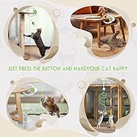 Vista 21 de Cat Toy Interactive for Indoor Cats, Smart USB Rechargeable Door Hanging Automatic Retractable Kitten Toys, Teaser Electronic Self Play Feather Cat