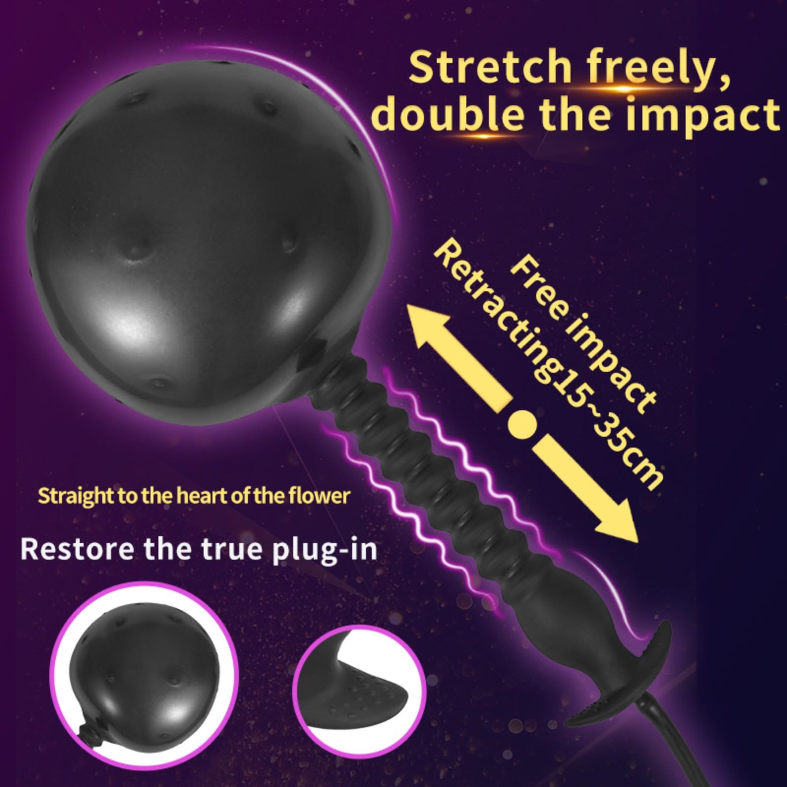 Vibreur Gros Plug Anal Gonflable Gode Prostate Énorme Perle De Fesses Extenseur Fist Masturbateur Sex Toy (Type-4, Chine)