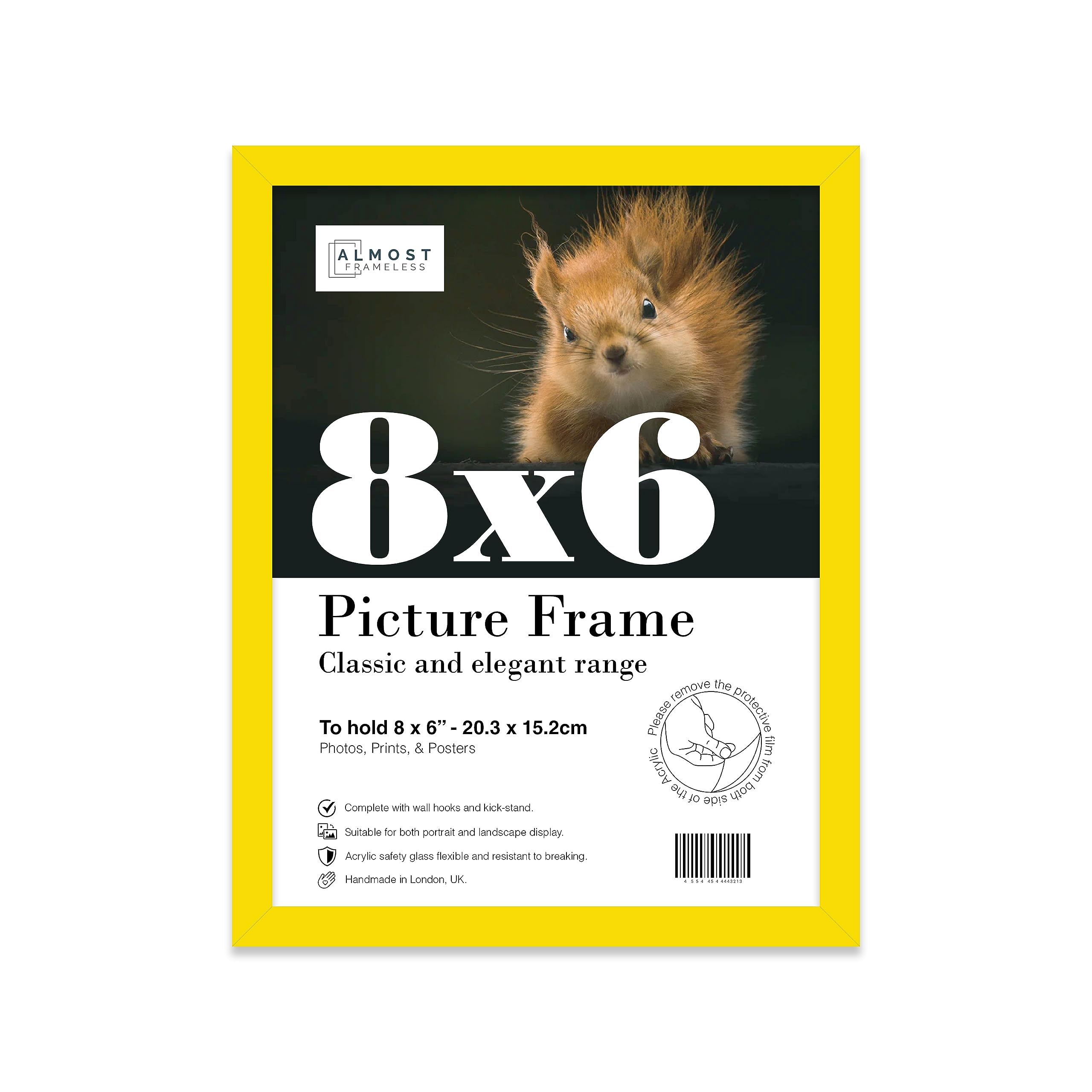 8X6 Yellow Picture Frame (15.2 X 20.3Cm) PosterPhotoArtworkGallery Wall Or Print from B&Q
