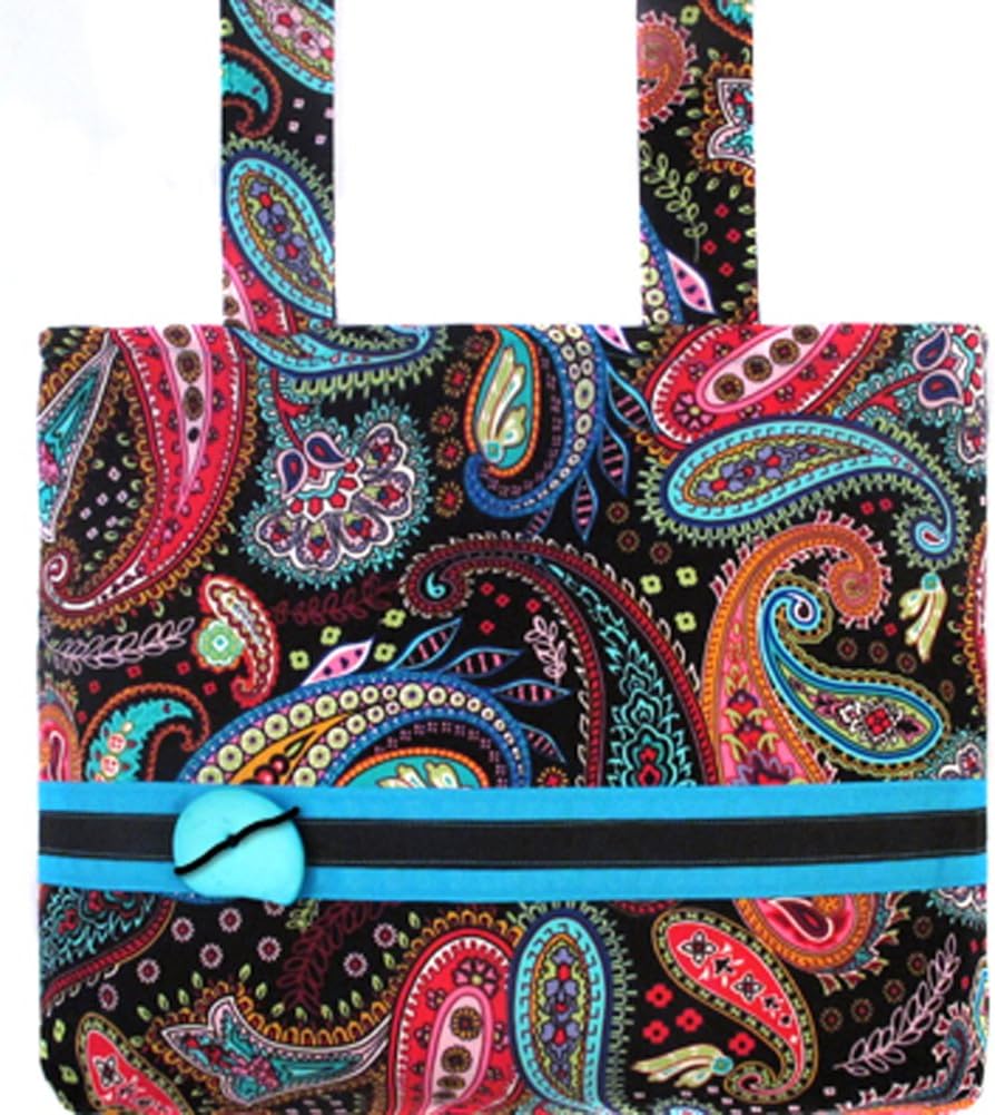 Bright Blue Paisley - Pretty, Functional Walker Bag
