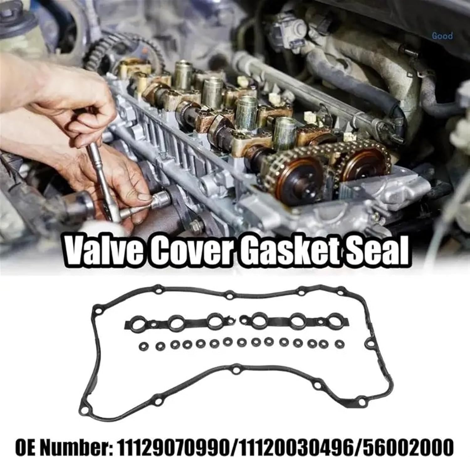 Car Engine Valve Seals for BMW for E36 E38 E39 E46 E53 E60 E83 730Li 11120030496 11121437395 11129070990 Car Engine Valves Cover Gasket Seals Grommet