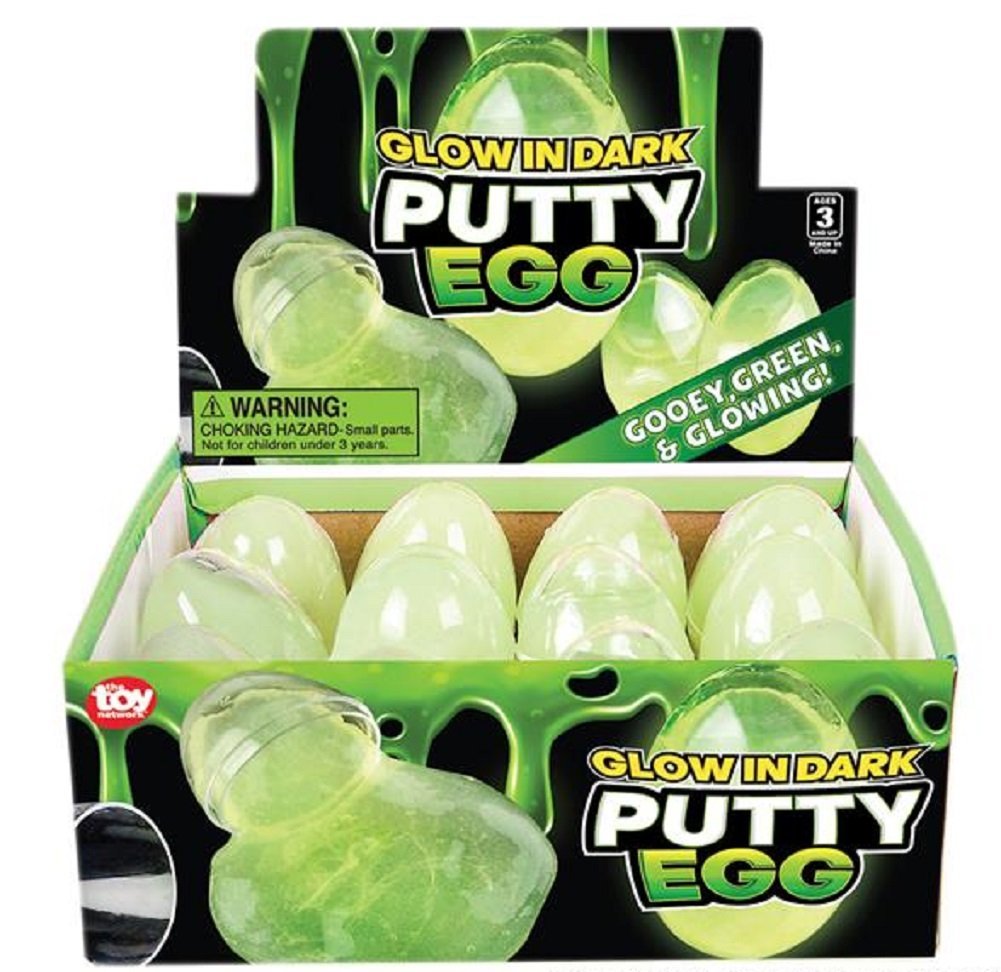 2" Glow in The Dark Putty Egg
