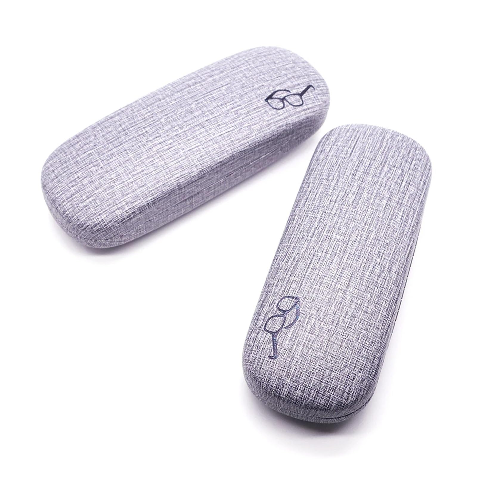 2 uds. Estuche sencillo for gafas, carcasa dura de cuero, funda protectora for for hombres y mujeres, sol, caja for Para Viajes Y Vacaciones