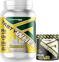 Tasty Whey 3W Sabor Original 900g + Creatina 300g - Adaptogen Science