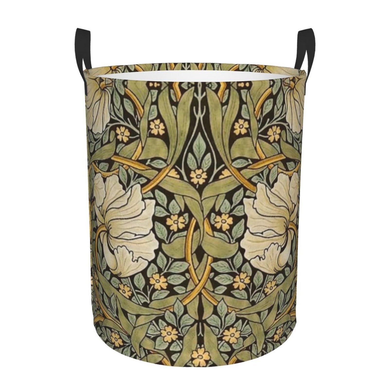 Fabric laundry hamper Laundry Basket Collapsible Floral Textile Pattern Hamper Organizer Storage Bins for Family(Color7,42x34 cm)