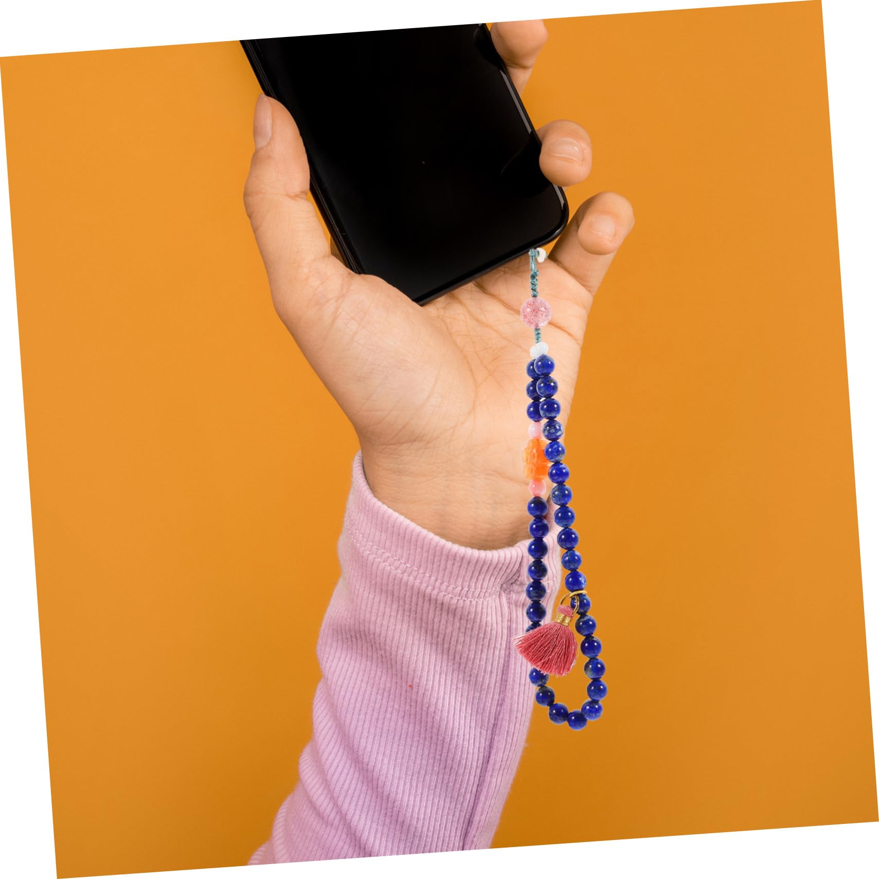 NUOBESTY Smartphone con Perline Cinturino per Telefono e Accessorio Elegantper Borse Chic per Uscite e Speciali