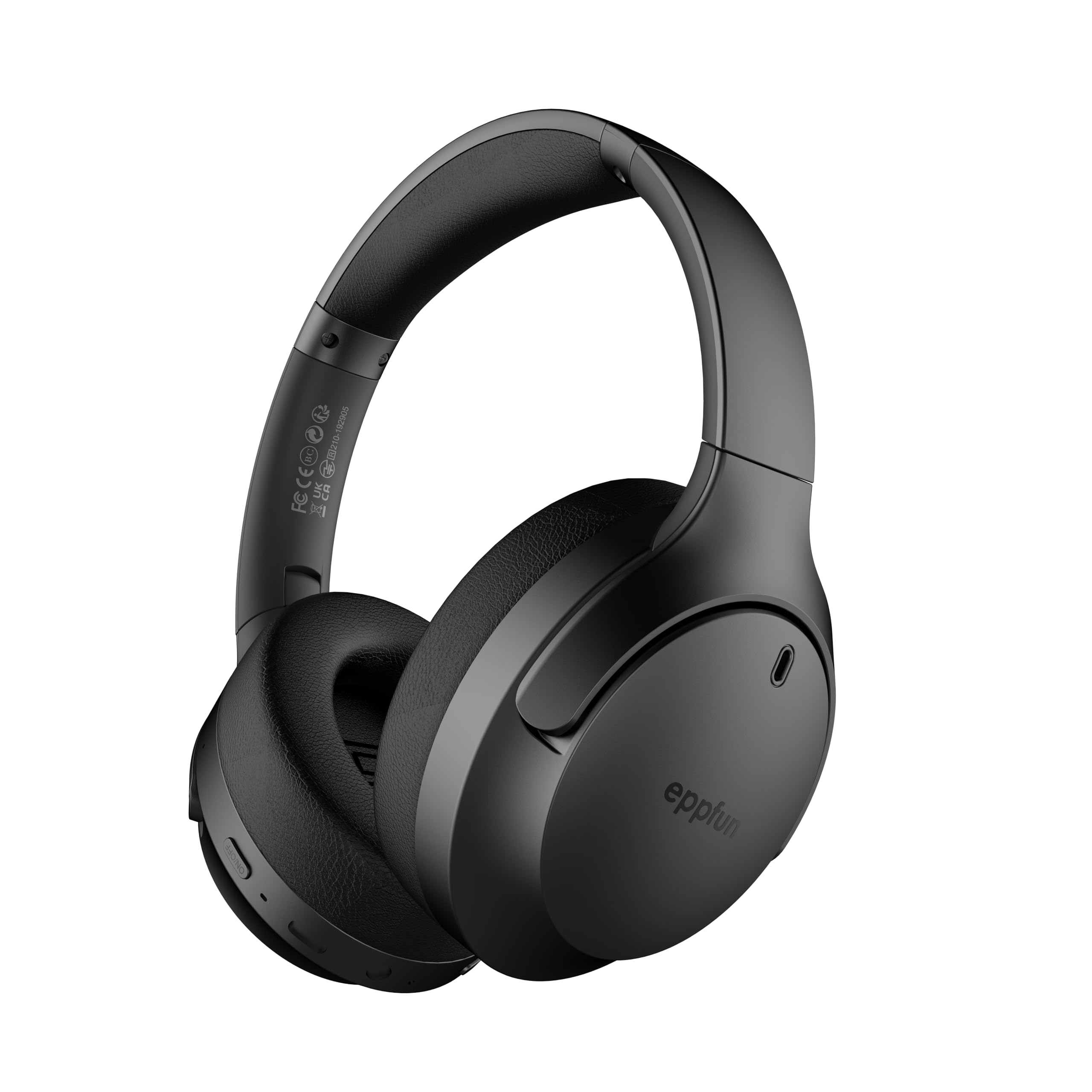 eppfun Auracast & Auriculares Bluetooth 5.4 Over-Ear, Auriculares inalámbricos con LE Audio APTX-Lossless/Adaptive, Hi-Res Audio,Plegables Auriculares, Compatible con iOS Android