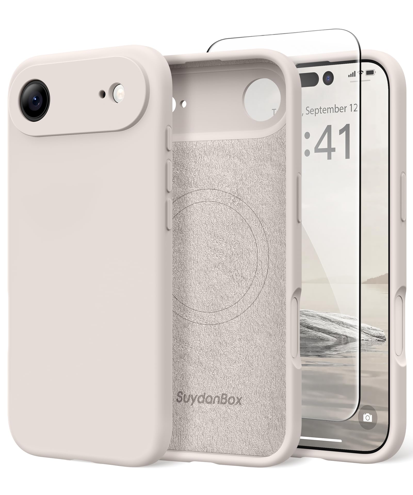 Magnetic for iPhone Air Case Silicone Stone
