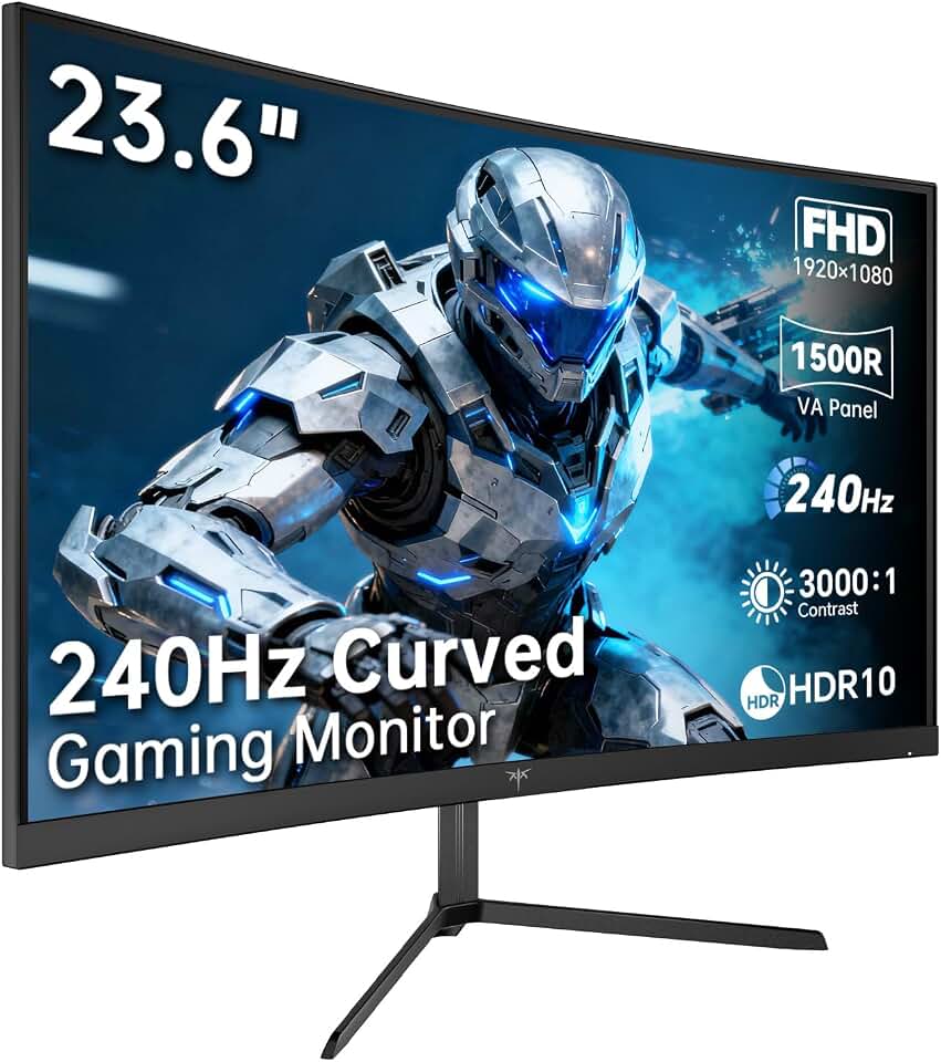 KTC Écran PC Gamer Incurvé 24 Pouces