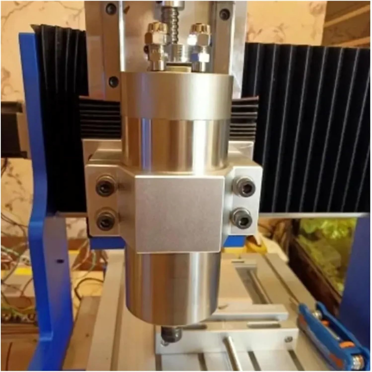 1.5KW 2.2KW CNC Spindle Motor 220V Water Cooled Engraving Machine Z Axis Shaft 80mm Spindle ER11 ER16 ER20 Collet Chuck(2.2KW-80x213-ER20)