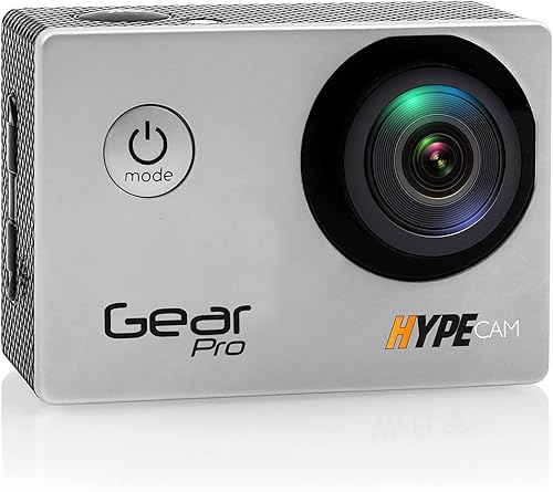 Gear Pro GDV485SL.01 4K 30fps Ultra HD Cámara de acción deportiva impermeable con conectividad inalámbrica Wi-Fi a teléfono inteligente, funda