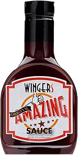 WINGERS Amazing Sauce (Original, 22.6 oz), Sweet & Spicy Wing Sauce, Mild Heat Grilling and Dipping Sauce for Chicken, Pork, Beef and Seafood (1 Pack)