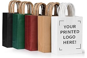 METAPRINT Personalized Kraft Gift Bags for Small Business