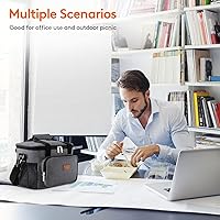 Vista 54 de Lifewit Bolsa de Almuerzo Mediana Aislada Caja de Almuerzo Hielera Suave Bolsa Refrigerante para Adultos Hombres Mujeres, Gris 12 Latas (9L)