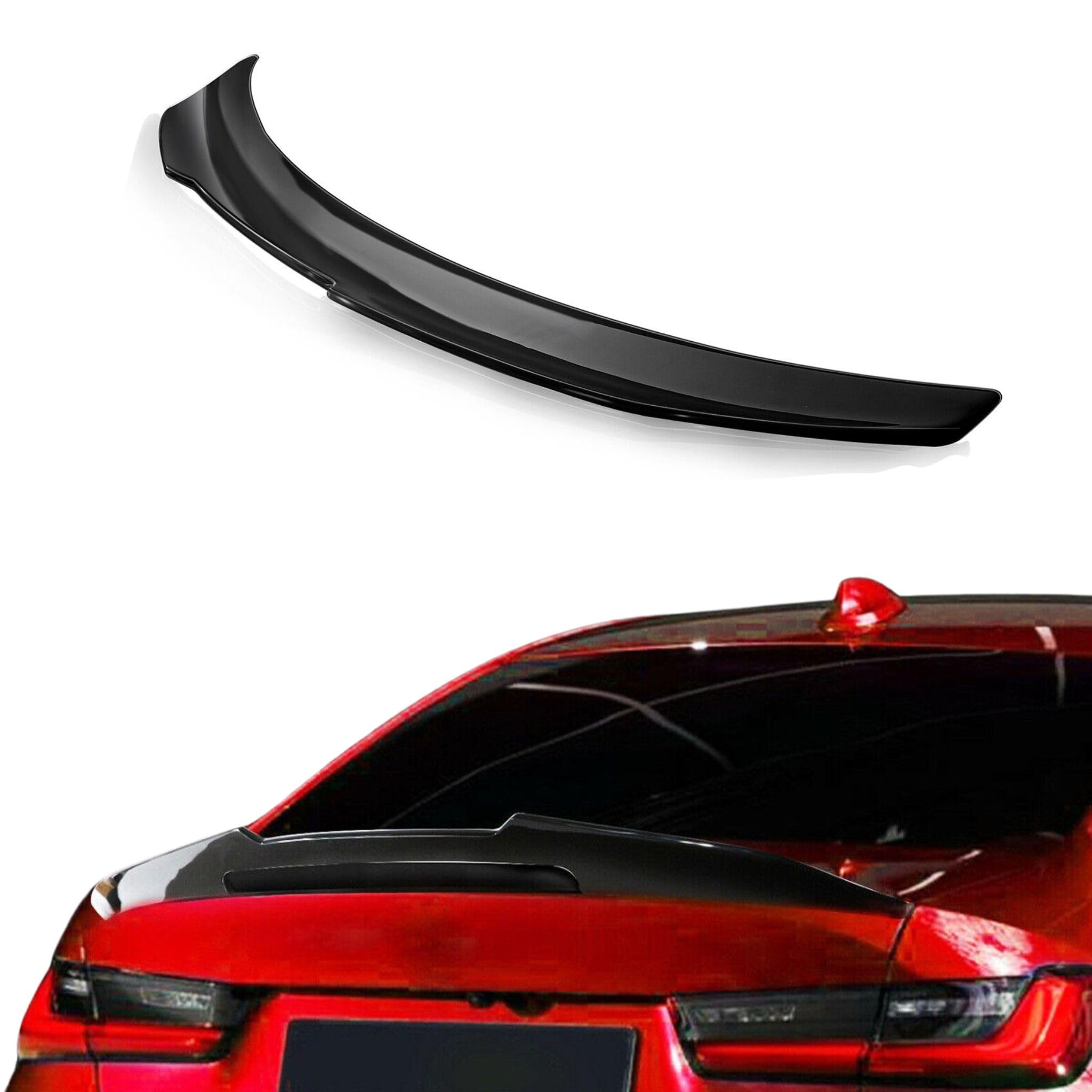 Spoiler Posteriore Alettone Per BMW Serie 3 G20 Stile PSM Nero Lucido