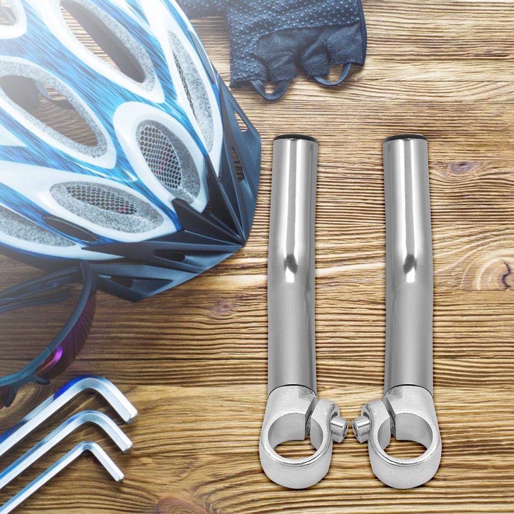 Paire De Poignées Guidon Vélo Route VTT, Alliage Alu, Avec Embouts/bouchons, Neuves