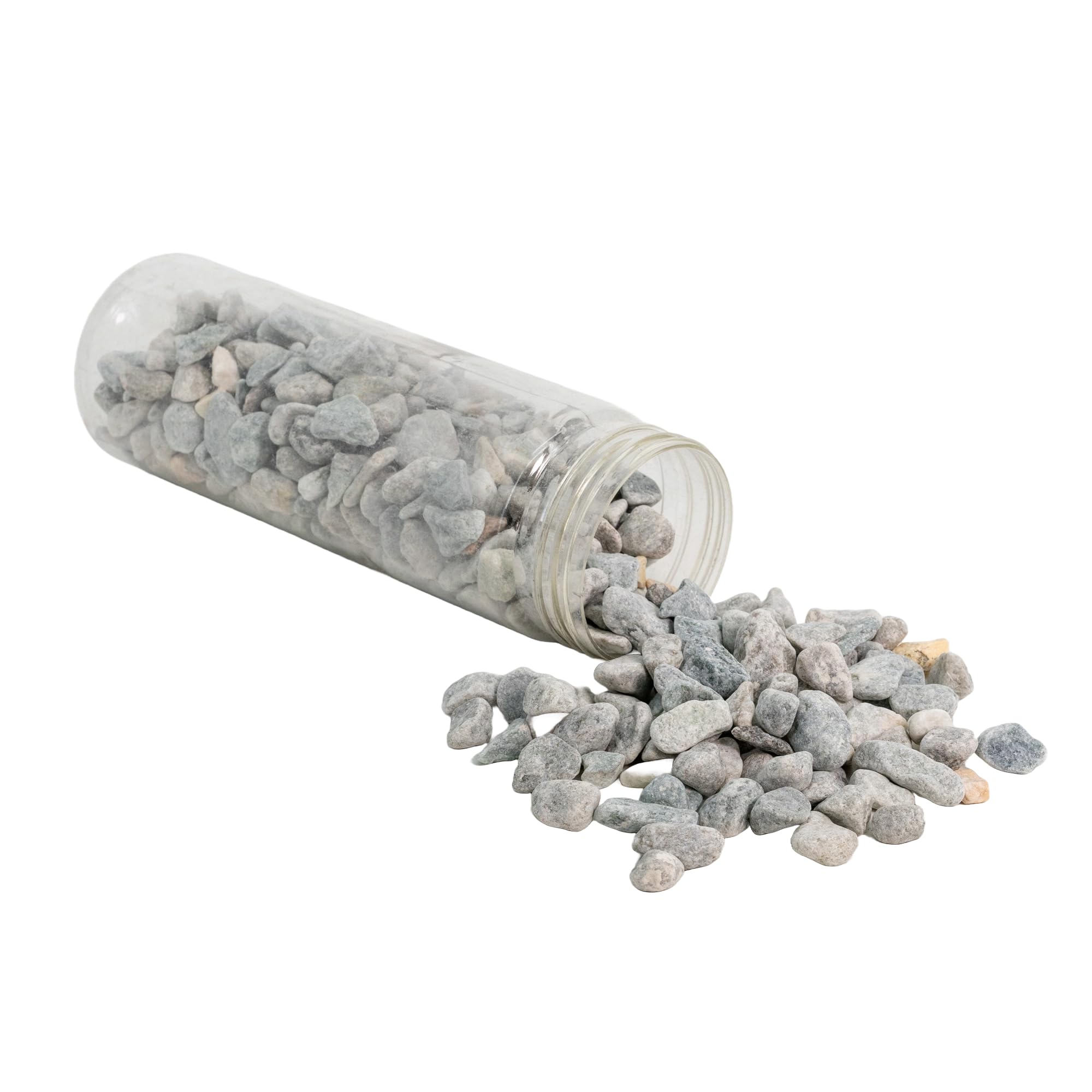 Deko Steine grau klein 0,8-1,2cm 1kg Garten Dekoration Basteln Vase Streudeko Kiesel