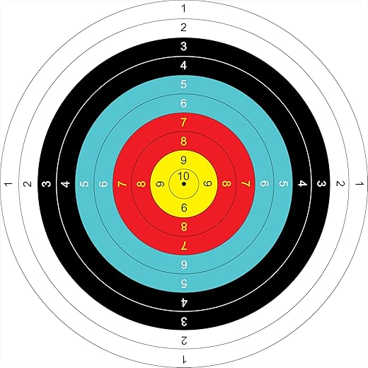 3X3 Feet Multicolor Plastic Archery Target