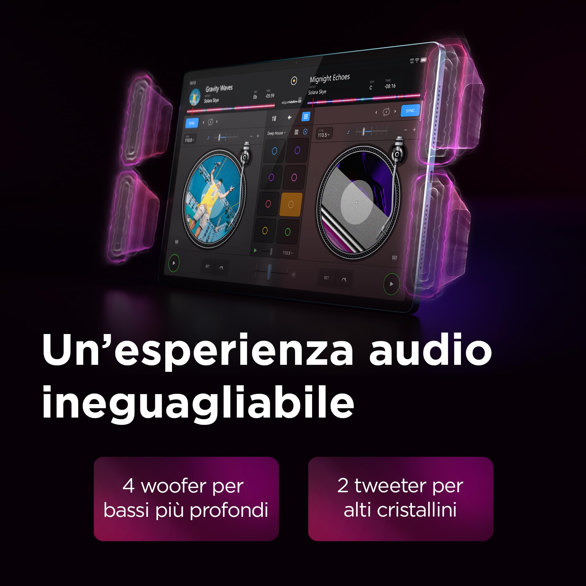 Lenovo Yoga Tab Plus Tablet 12.7” 3K 144Hz con Penna e Tastiera Incluse, Snapdragon 8 Gen 3, 16GB RAM 512GB, Tablet Android AI per Lavoro, Studio e Creatività