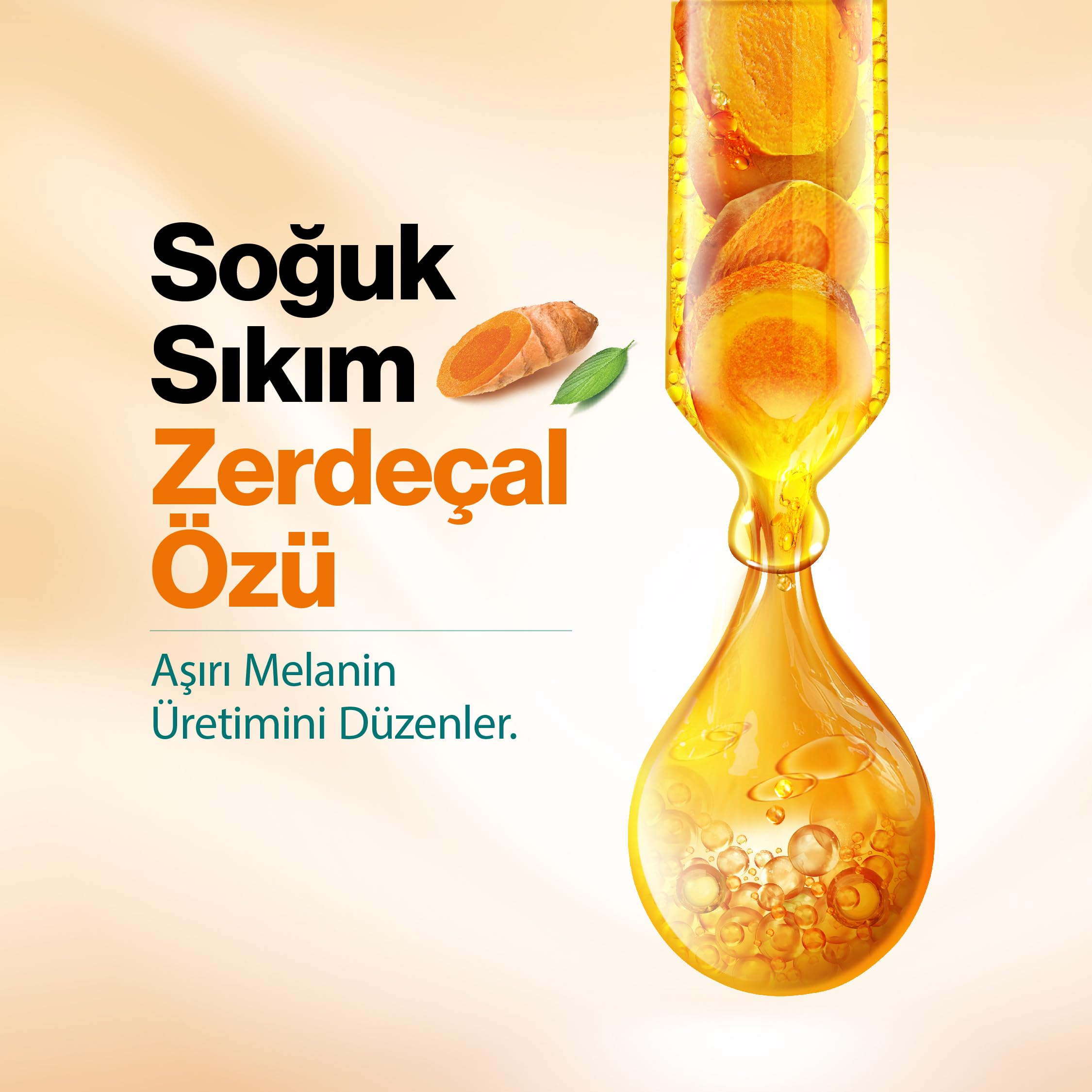 Himalaya Since 1930 Dark Spot Clearing Leke Karşıtı Zerdeçal Özlü Serum 30 ml, Niacinamide%2, Glikolik Asit 10%