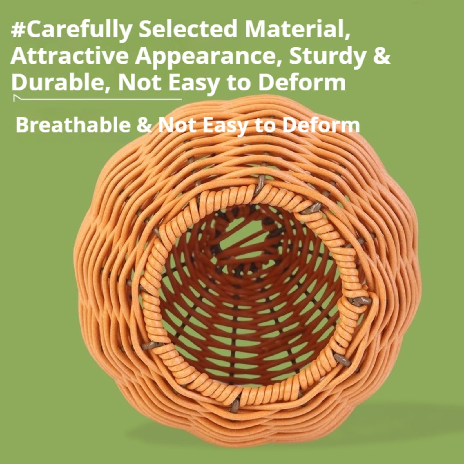 Générique Nid d’Oiseau en Rotin Synthétique, Fait à la Main Respirant et Lavable, Maison d’Oiseau Confortable pour Cage, Volière et Jardin, Habitat pour Canaris, Perruches et Perroquets