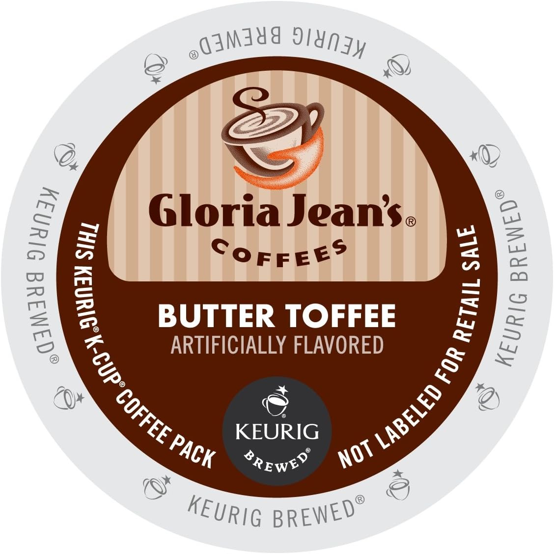 Gloria Jean's Butter Toffee Medium Roast Coffee Single