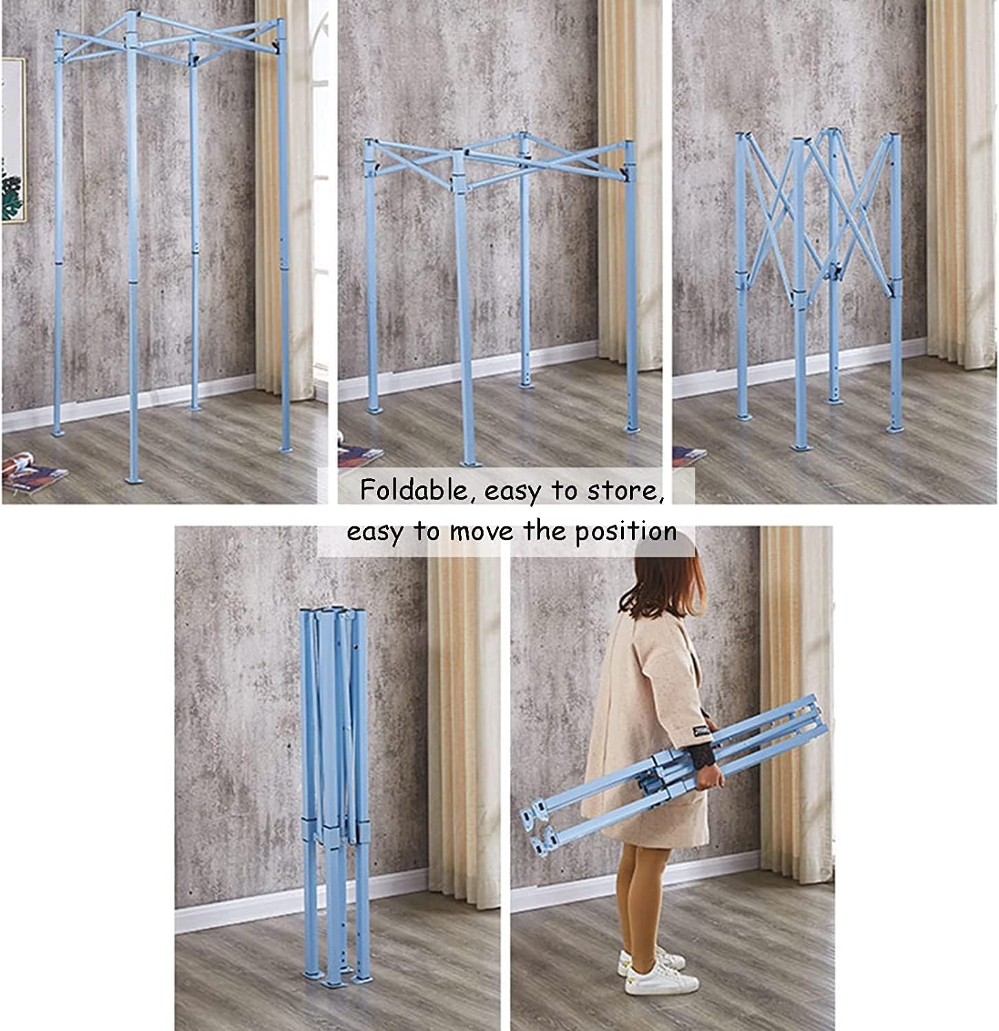 Fashion Changing Rooms Movable Clothing Store Fitting Room Square Temporary Locker Room Portable Dressing Room Large Space Changing Room Mall Outdoor Bedroom Furniture